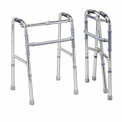 Walker 4 leg Premium Light weight Aluminum Height Adjustable Reciprocal Folding