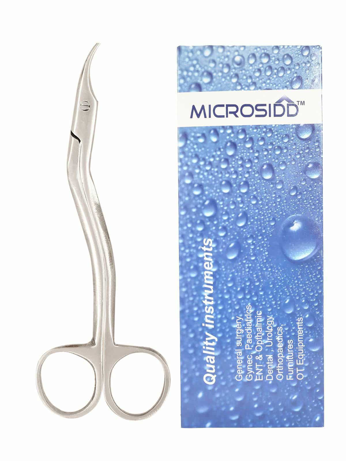 Suture Cutting Scissor 6 inches Curved And Angled Dissecting Scissors (Sharp/Sharp Blades)