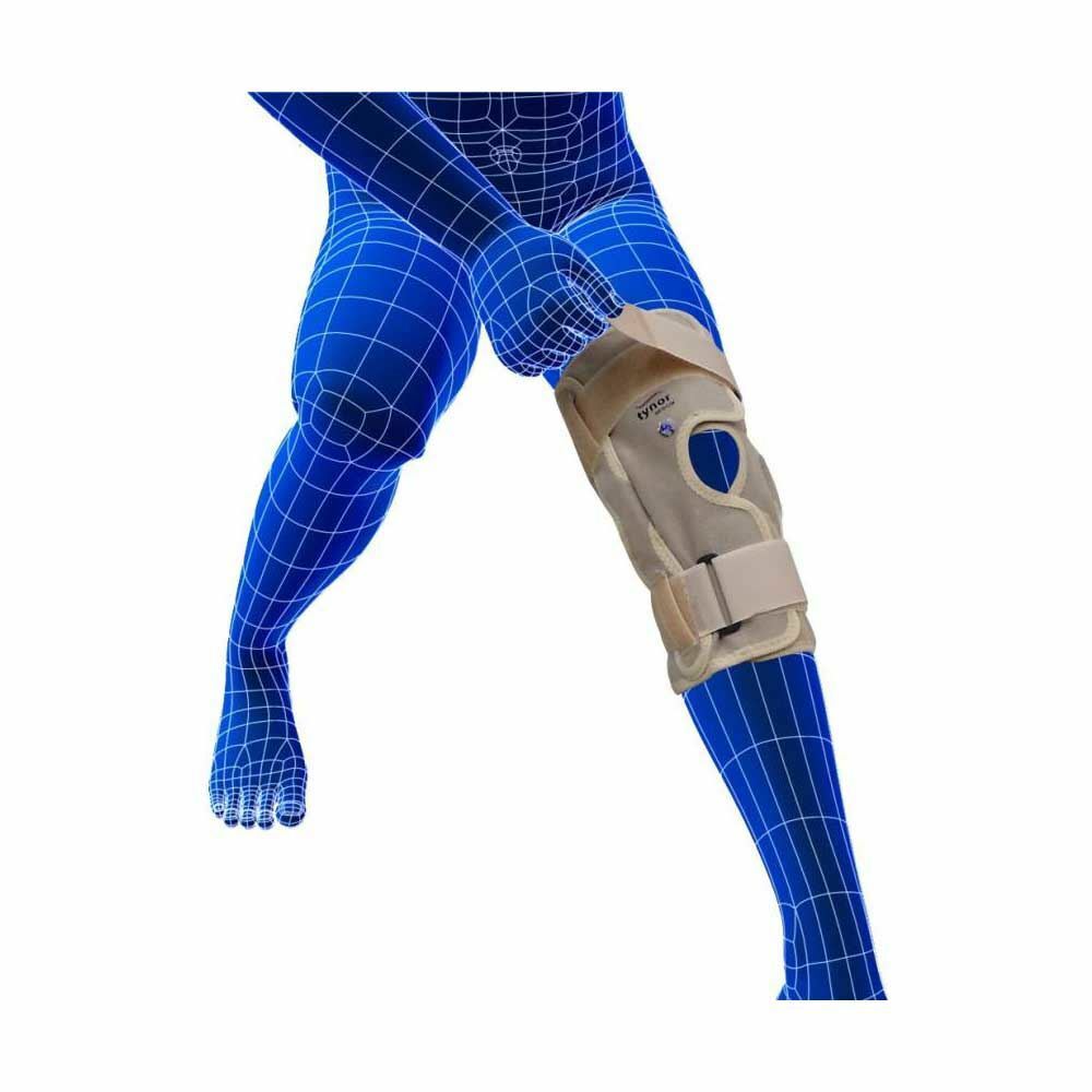 Tynor Hinged Brace Functional Cap Knee Support (S, Beige)