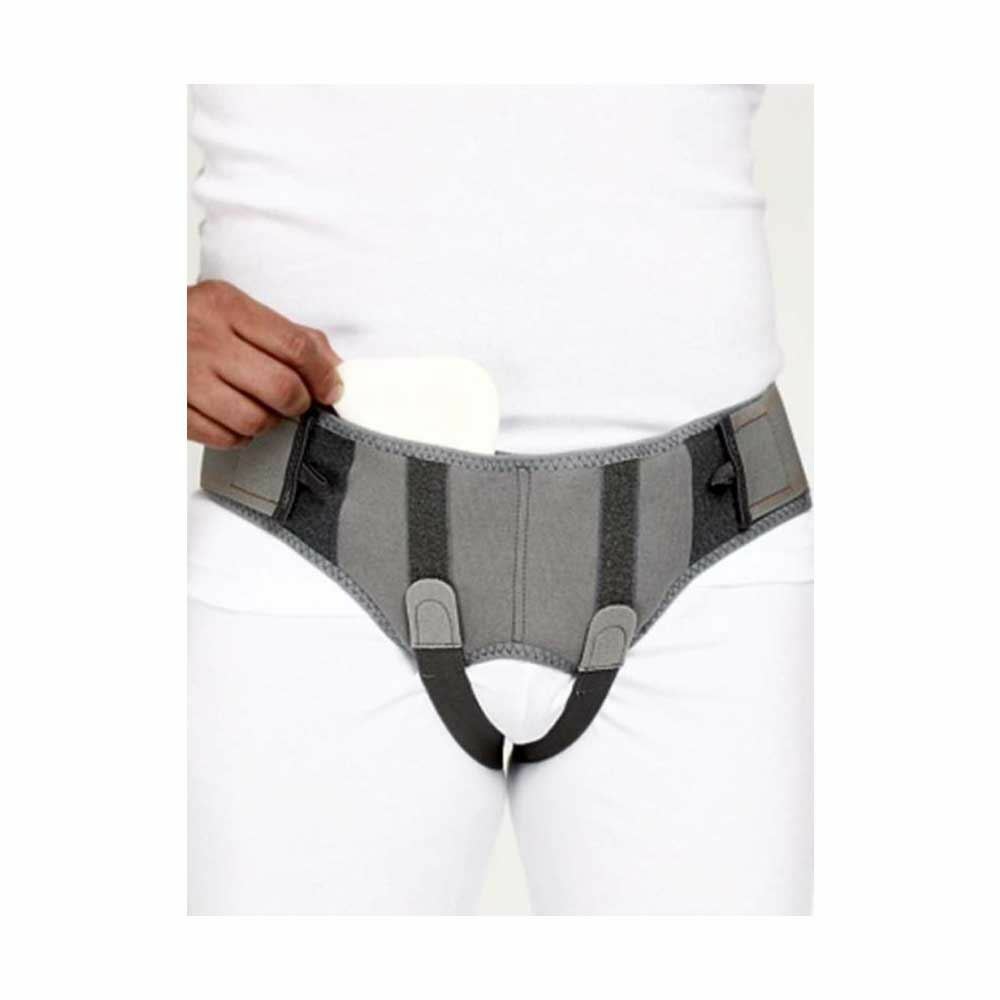 Tynor Soft Hernia Belt Abdomen Support (S, Grey)