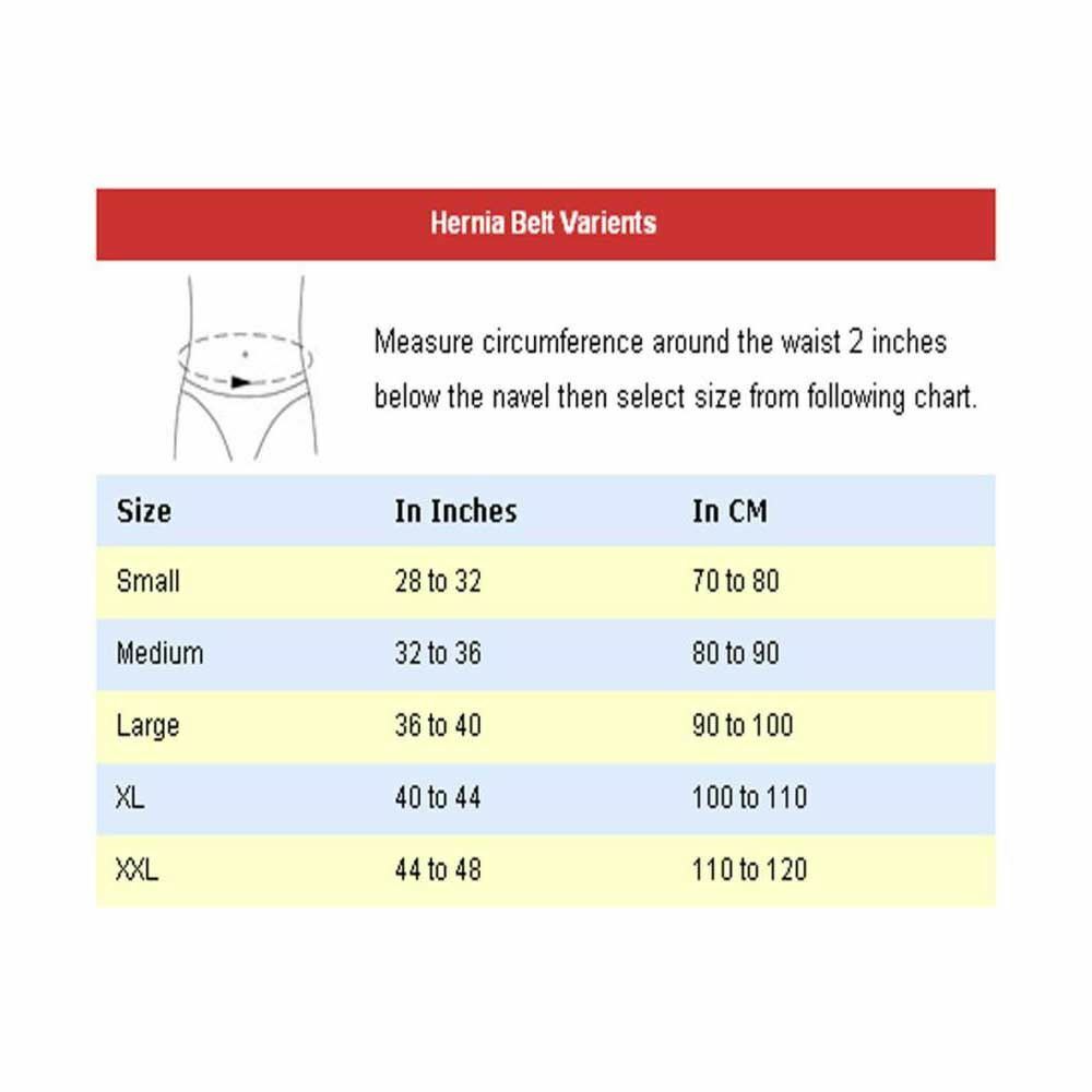 Tynor Soft Hernia Belt Abdomen Support (S, Grey)