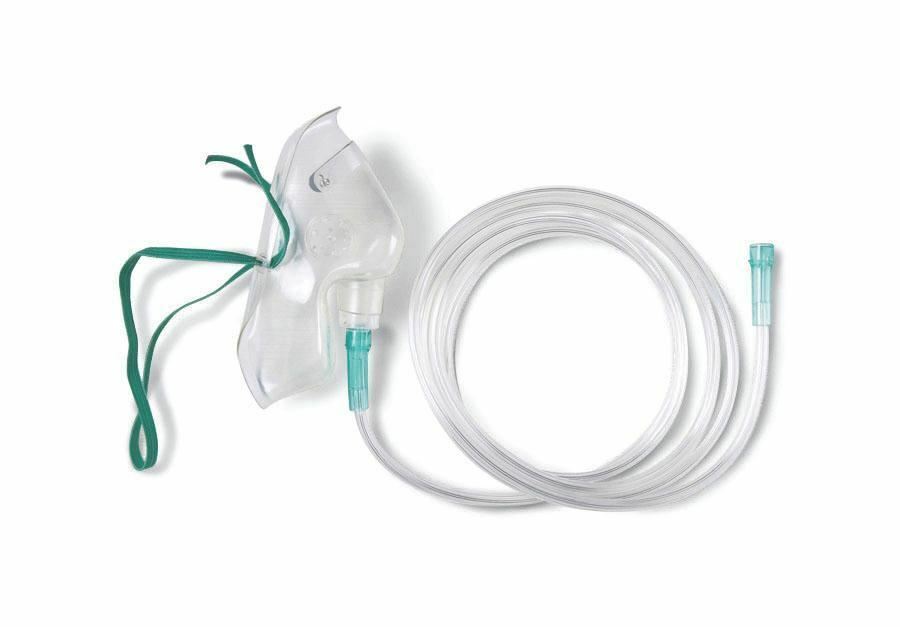 Oxygen Mask for adults with fine tube