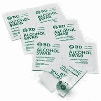 BD alcohol swabs (pack of 100)