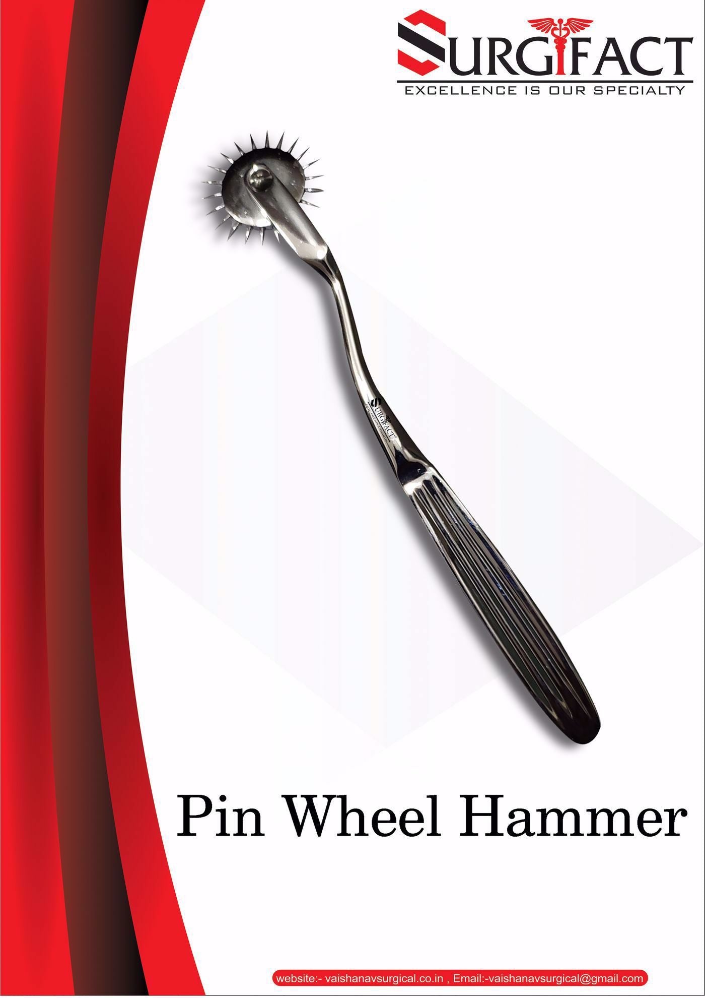 Surgifact Wartenberg Pin Wheel Reflex Hammer