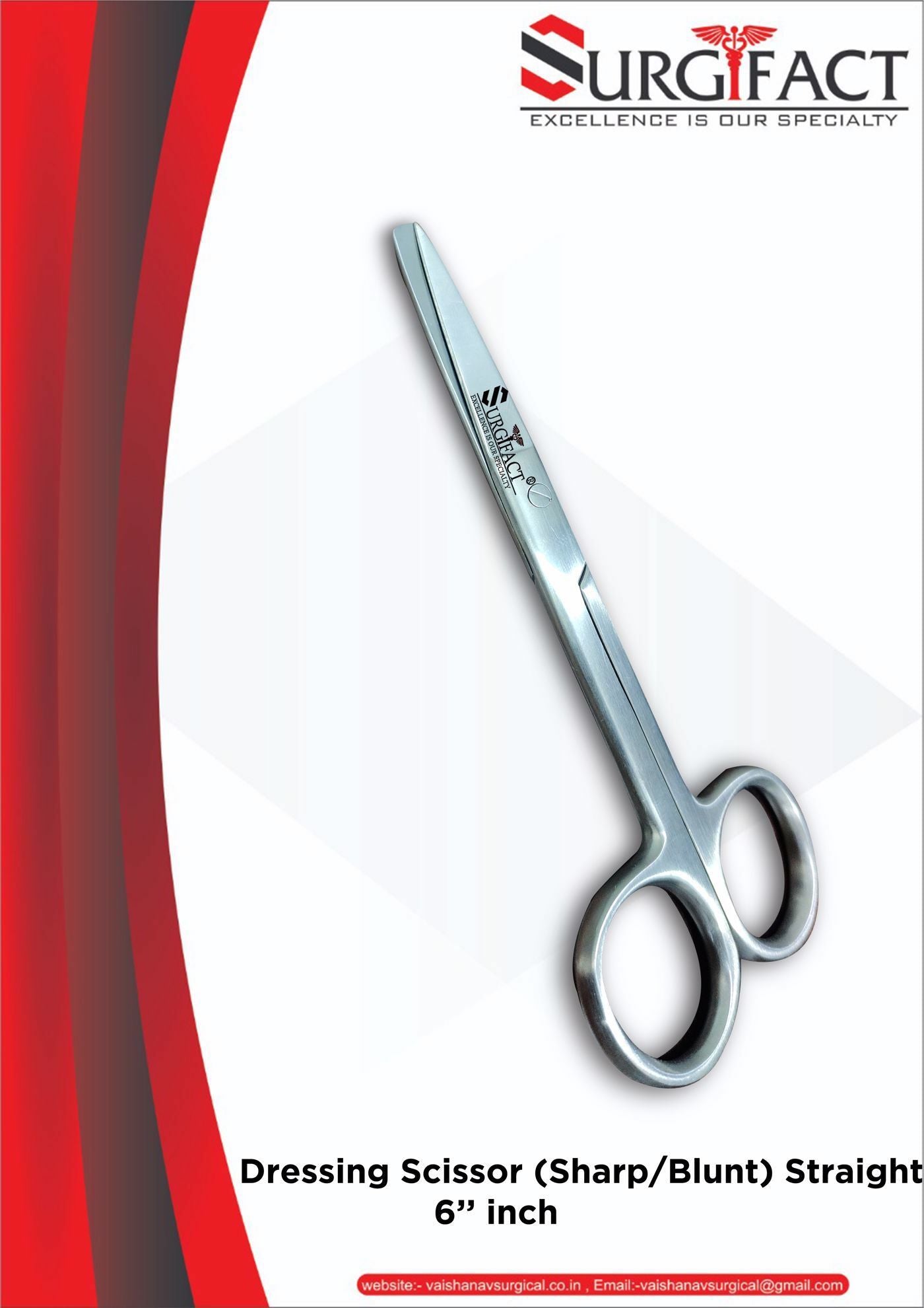 Surgifact Dressing Scissor 6"