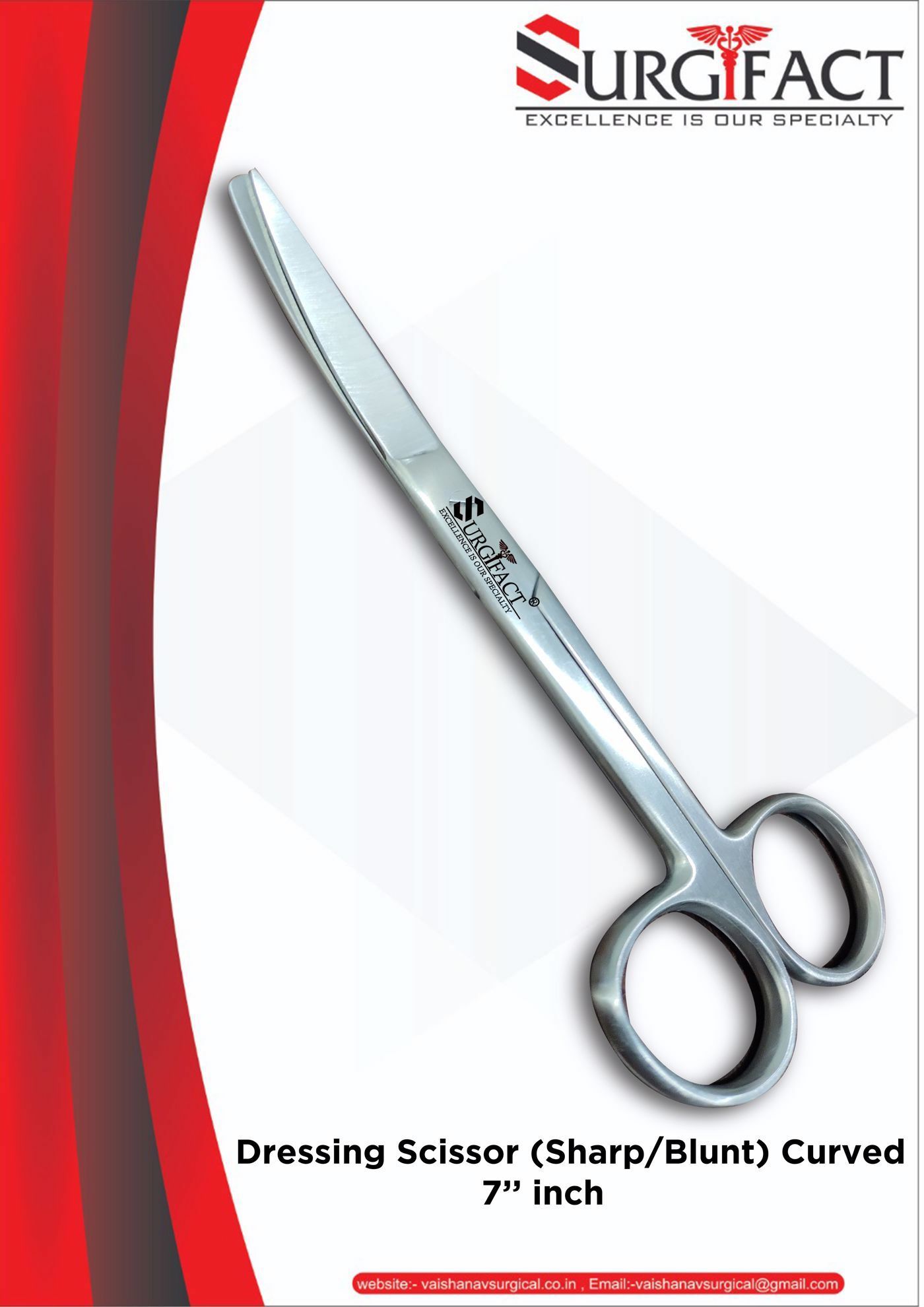 Surgifact Dressing Scissor 7"