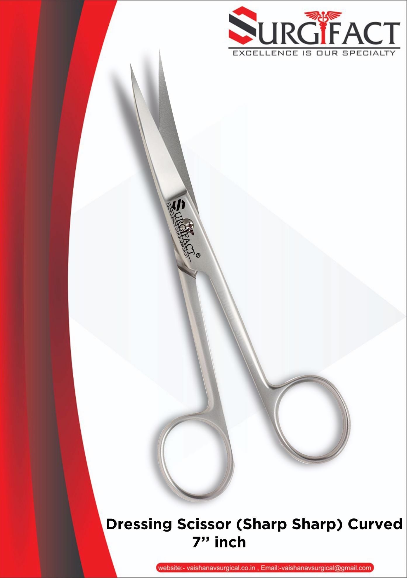Surgifact Dressing Scissor 7"