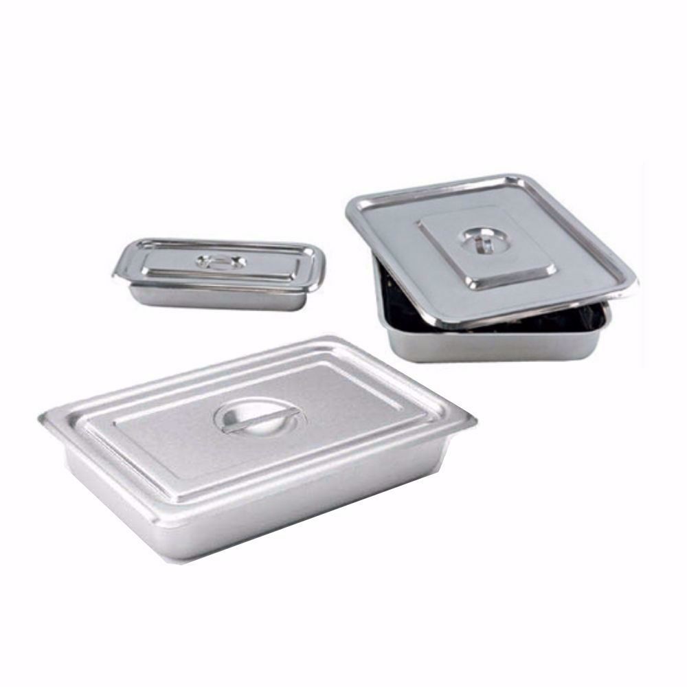 Surgical Instruments Tray with Lid Set of 3
