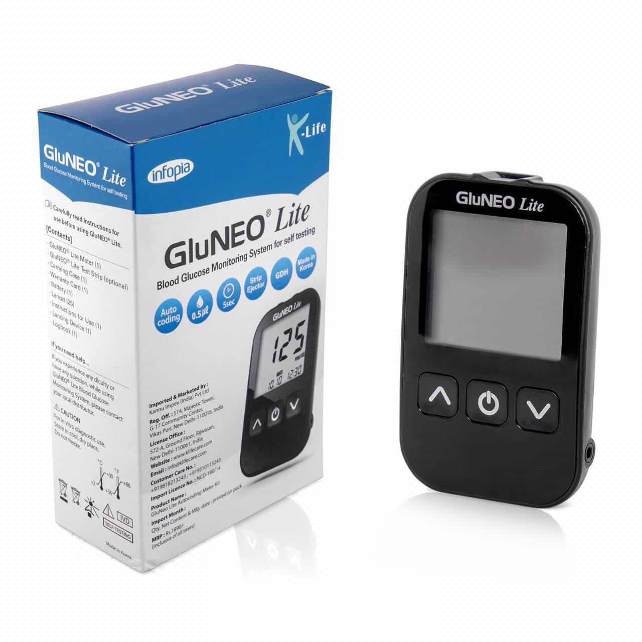Gluneo Lite Glucometer