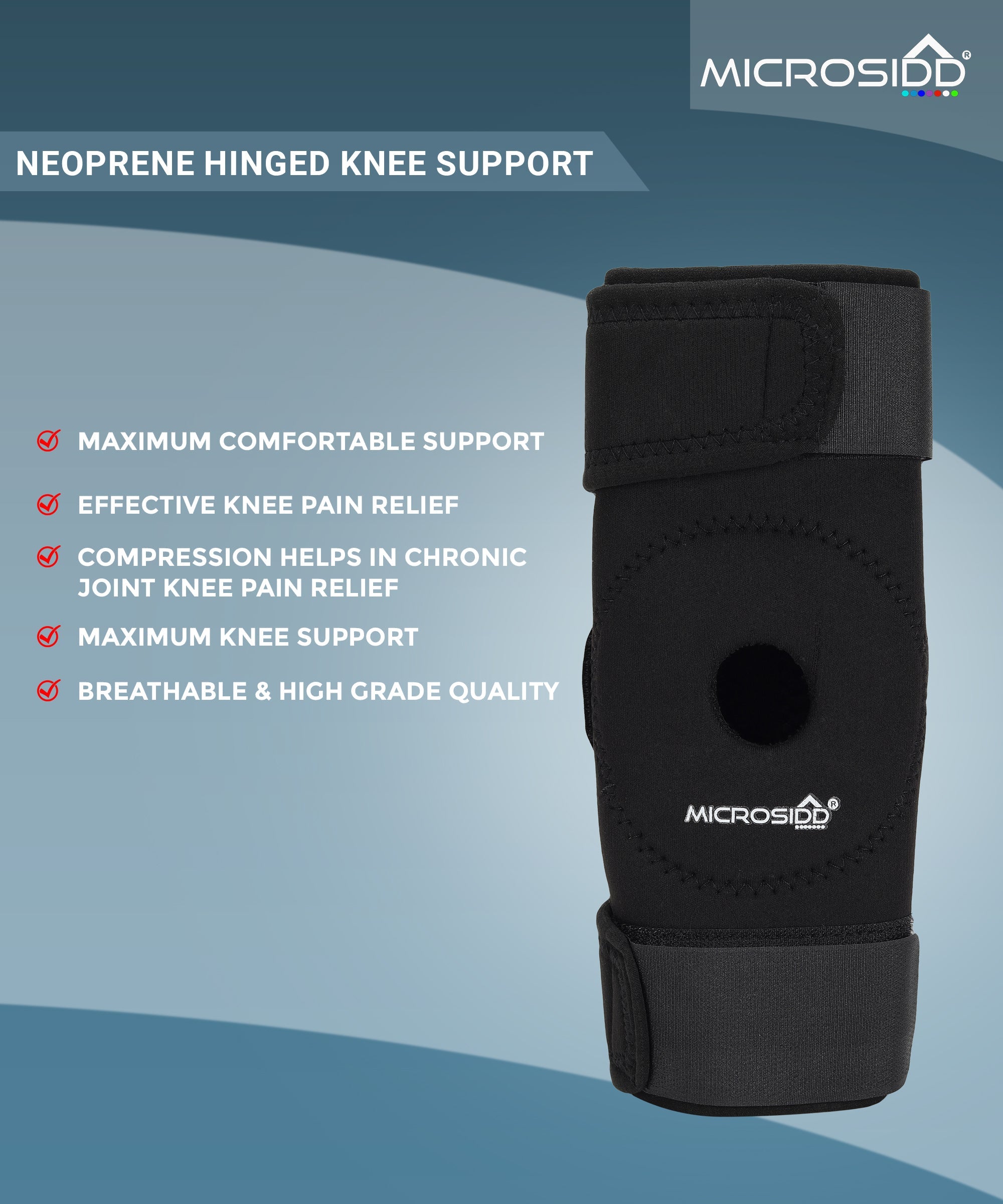 Hinged Knee Brace Neoprene - Microsidd