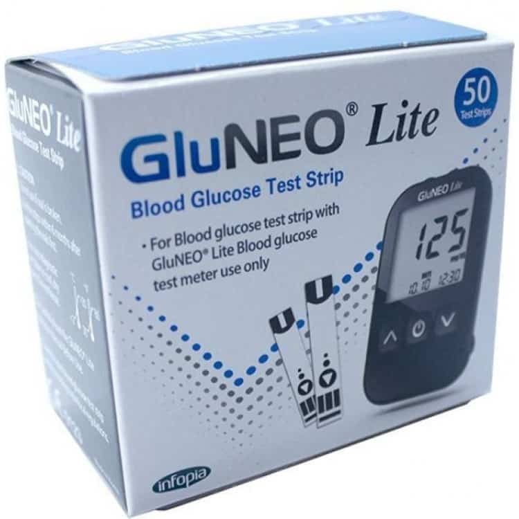Gluneo Lite Glucometer Strips 50