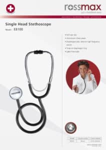 Stethoscope Rossmax EB 100 Stethoscope Interchangeable Head / Chestpiece
