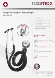 Stethoscope Rossmax Rappaport Cardio Stethoscope Interchangeable Head / Chestpiece