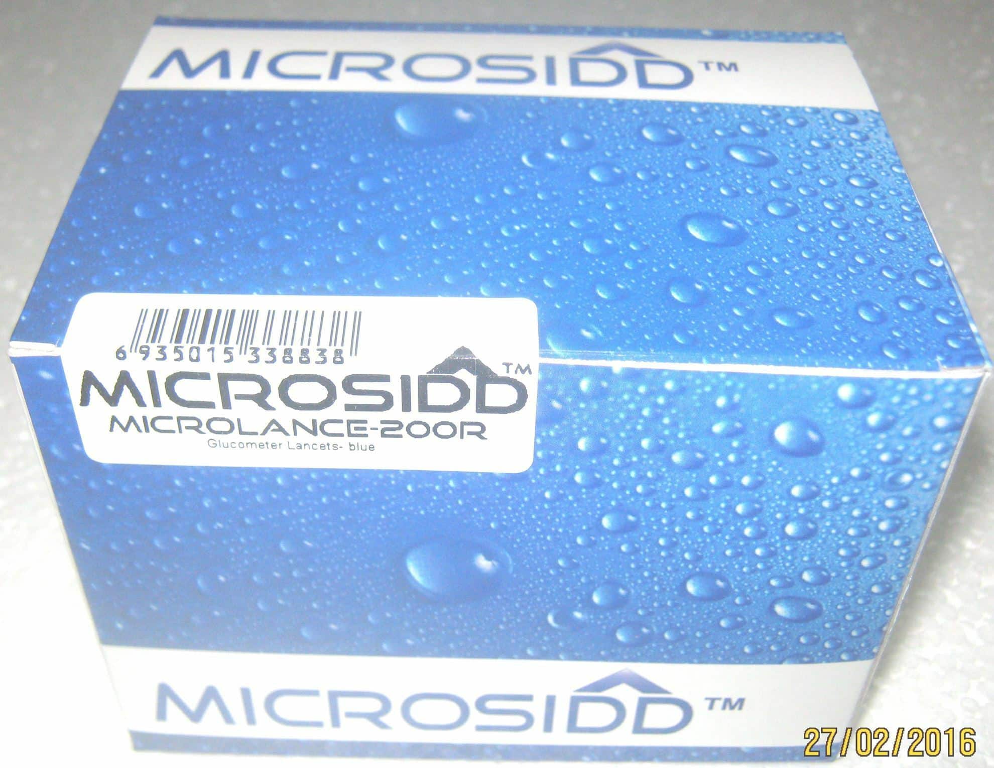 MICROLANCE-200F, flat white glucometer lancets Compatible With Accu Check Active, Go, Performa, Advantage Sensor, Aviva Meter Like Softclix