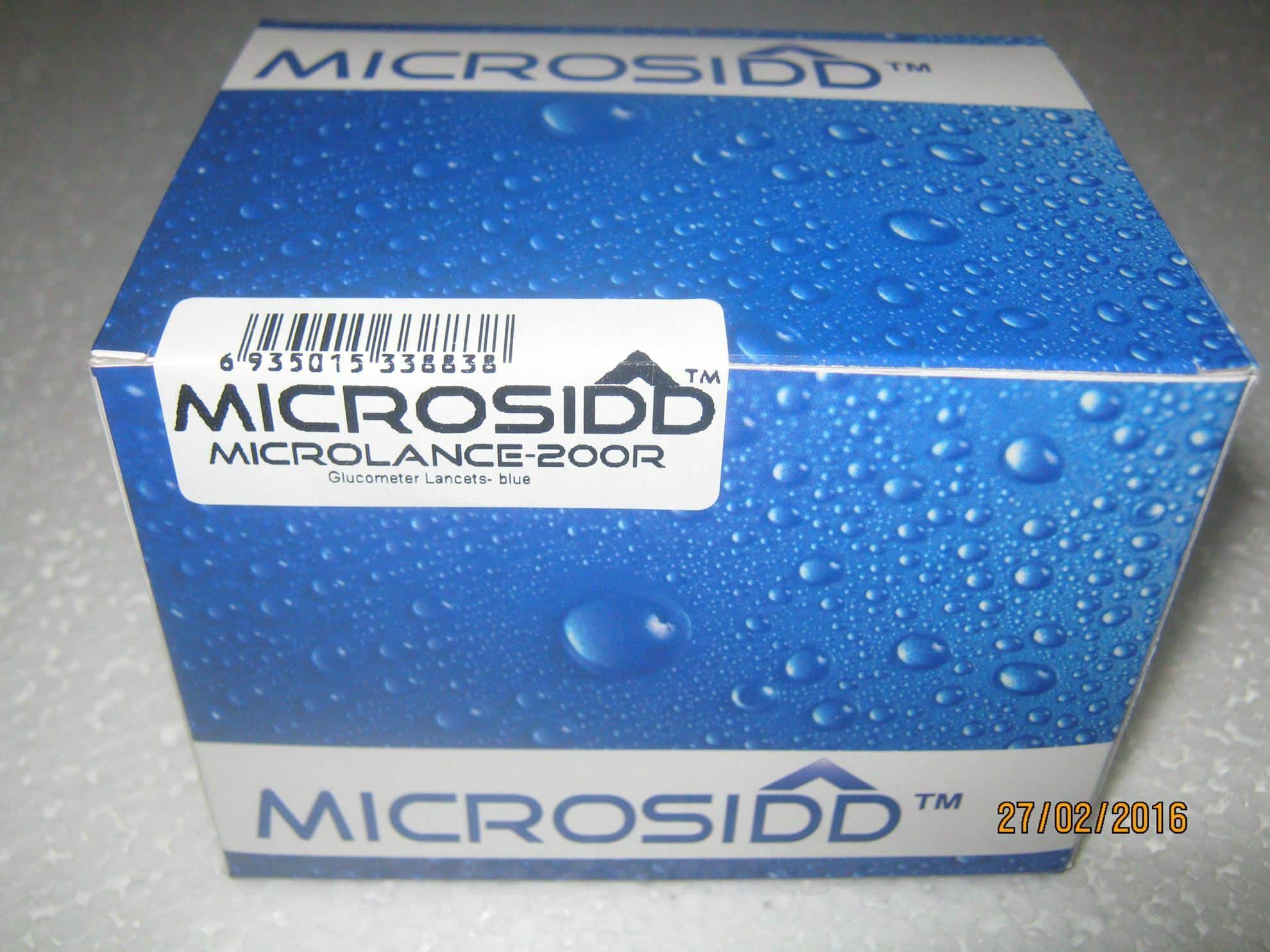 MICROLANCE-200F, flat white glucometer lancets Compatible With Accu Check Active, Go, Performa, Advantage Sensor, Aviva Meter Like Softclix
