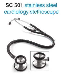 SC 501 STAINLESS STEEL CARDIOLOGY TYPE STETHOSCOPE