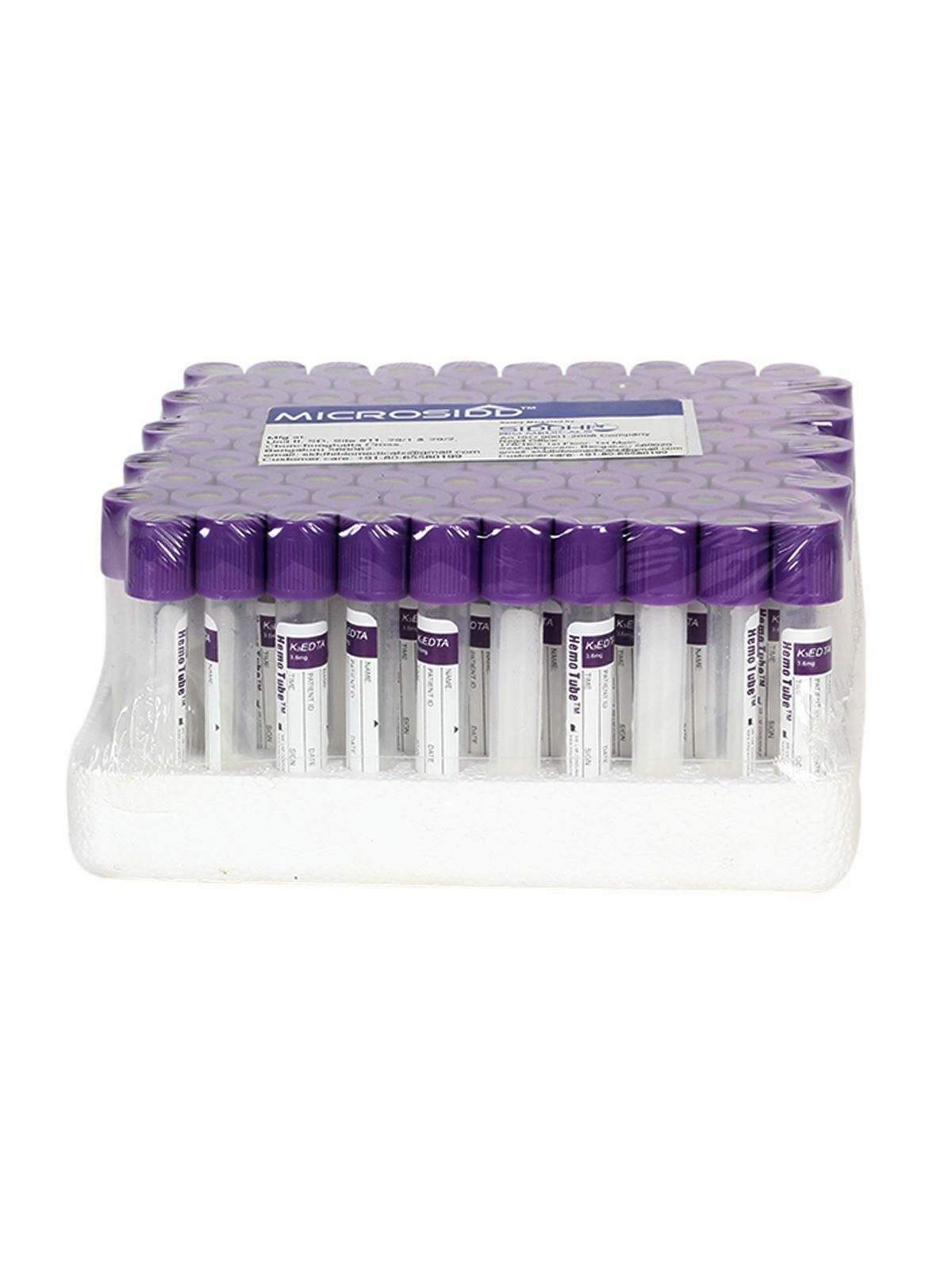 EDTA Tubes K3 - Thermocole pack 100's