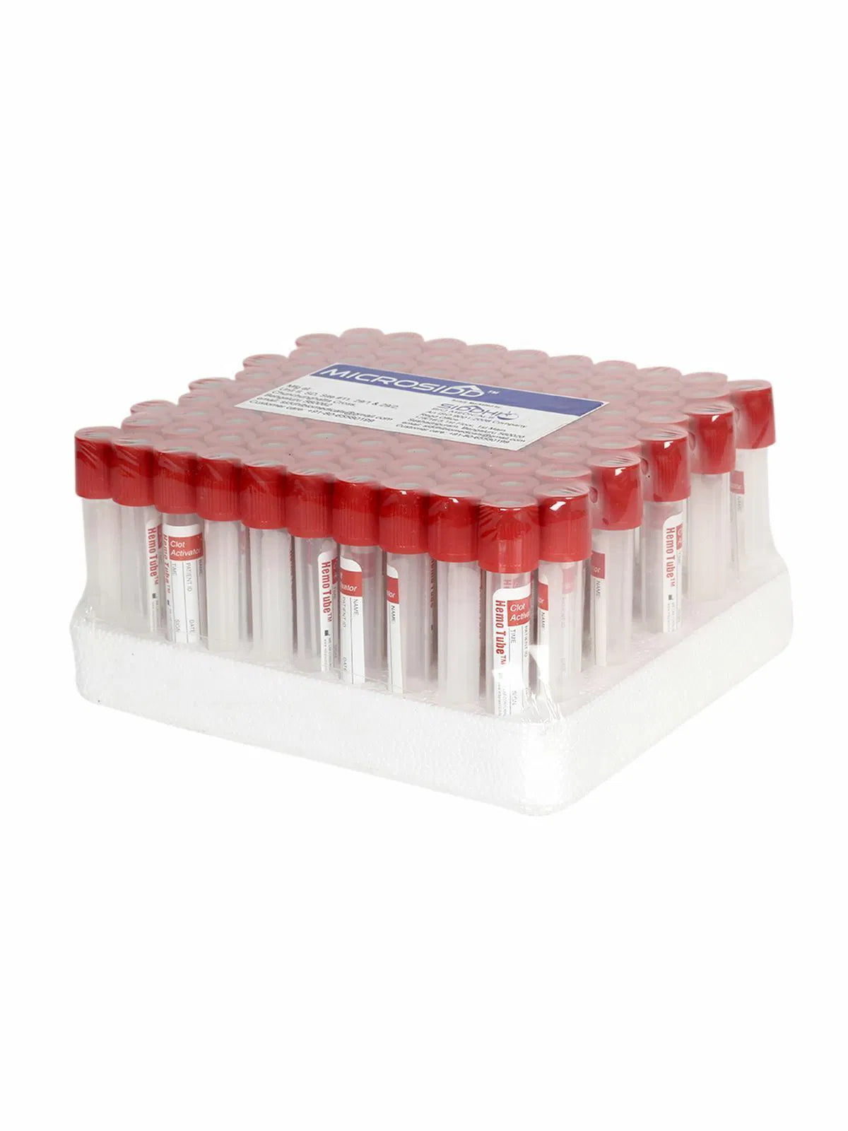 Clot Activator tubes Themocole pack 100's