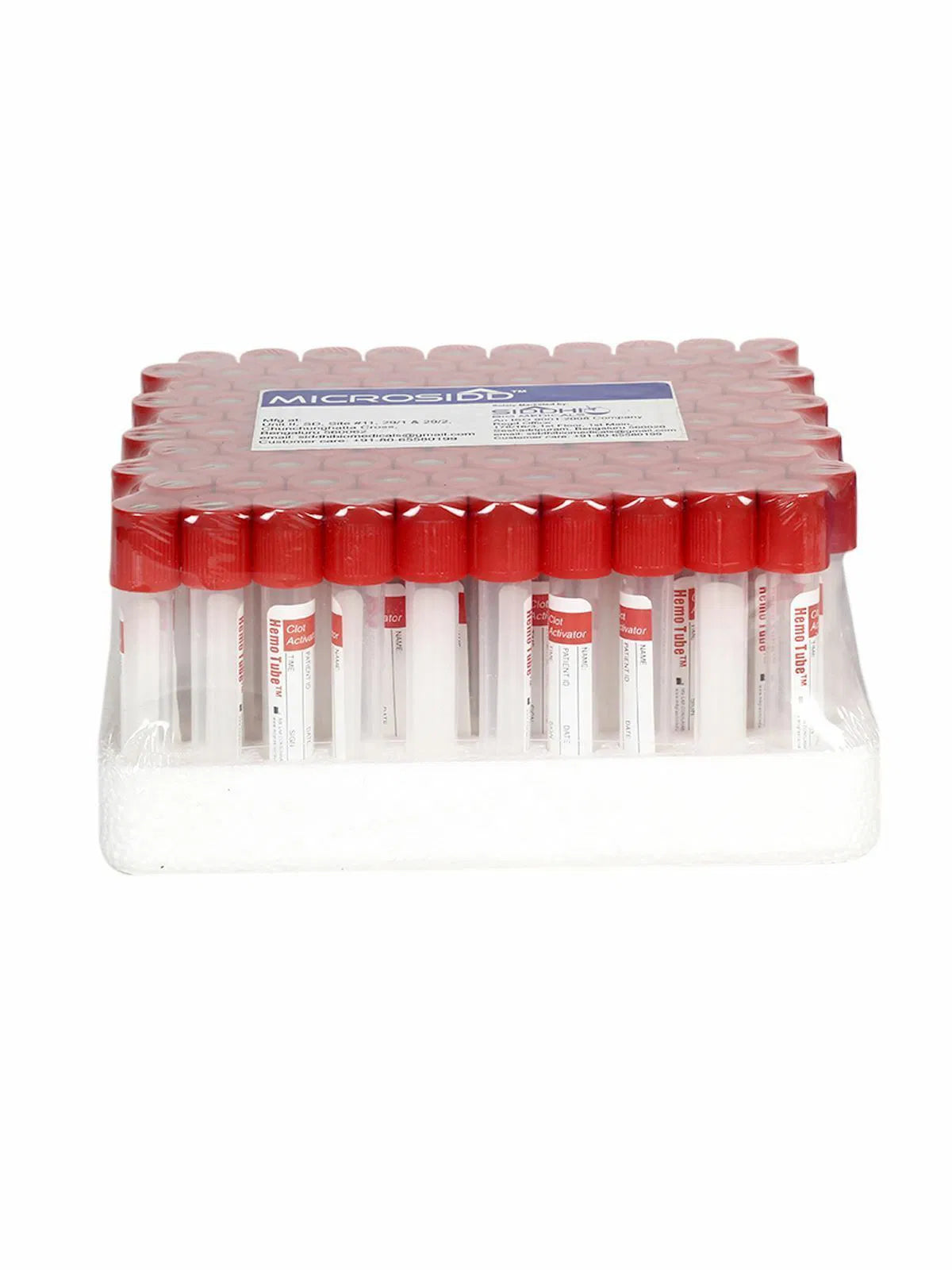 Clot Activator tubes Themocole pack 100's