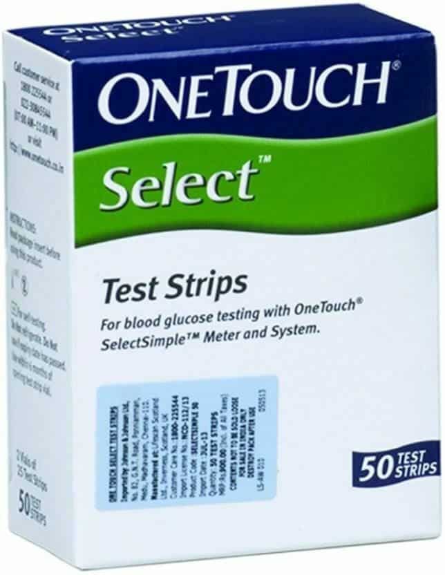 Johnson & Johnson One Touch Glucometer  Strips 50's Pack