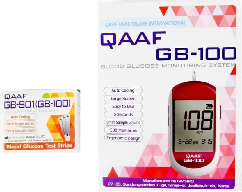 Qaaf Glucometer Combo Kit