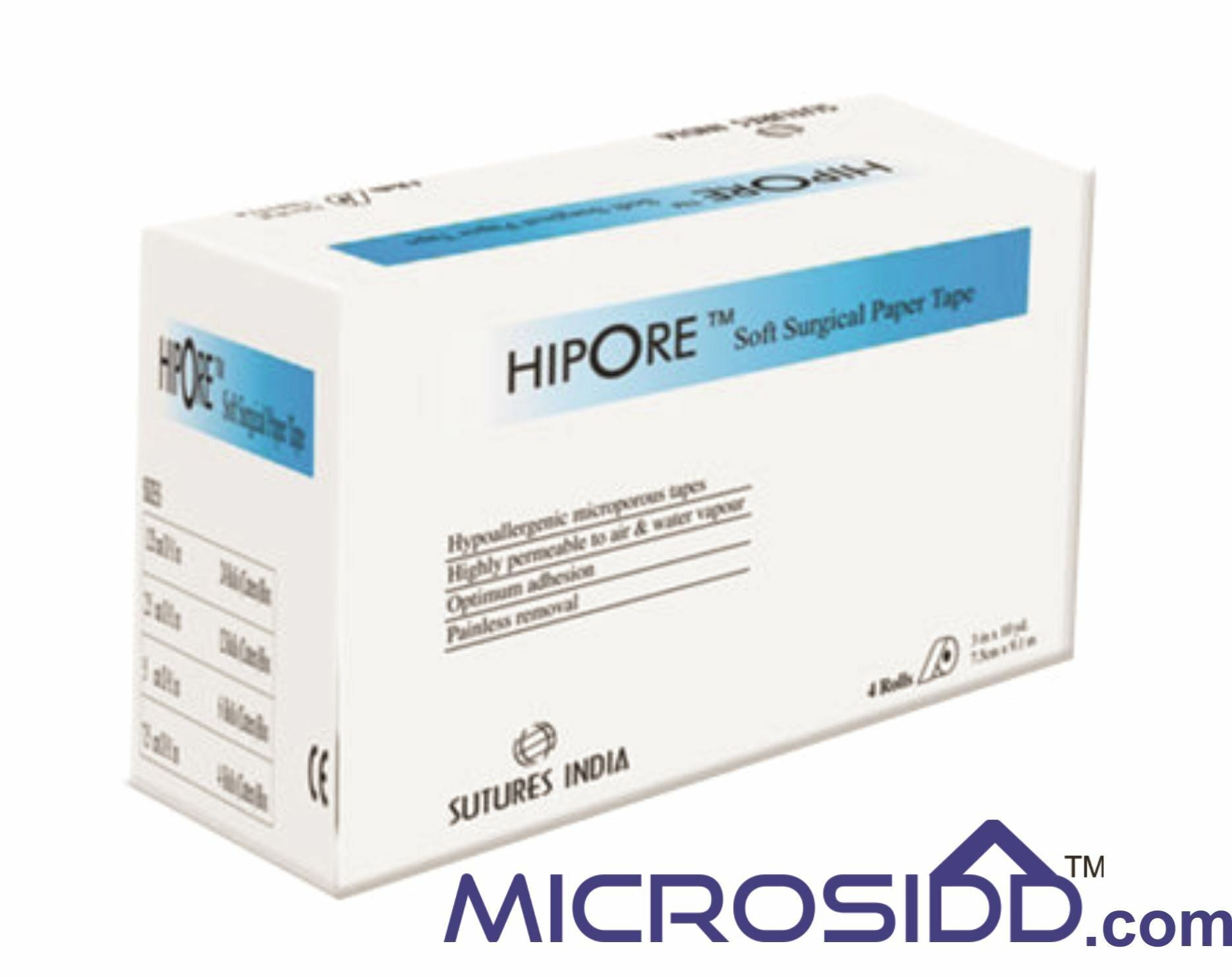 Hipore Surgical Paper Tape 1/2 inch