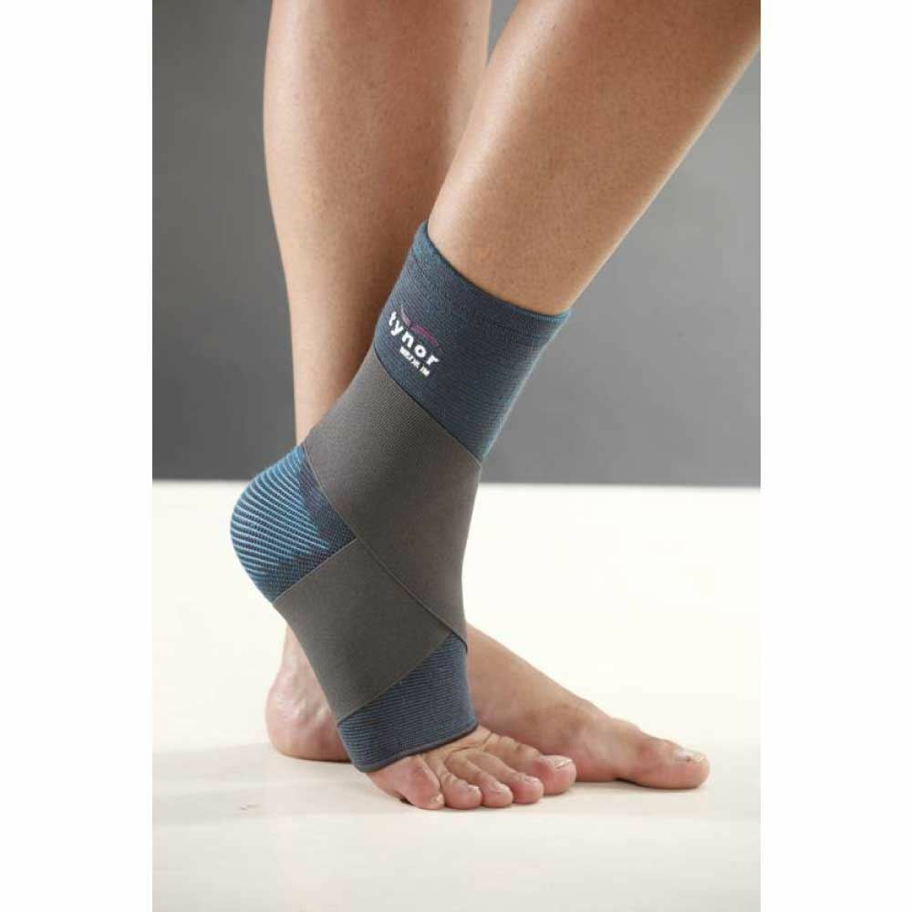 Tynor Anklet Comfeel Pair Foot Support (L, Blue)