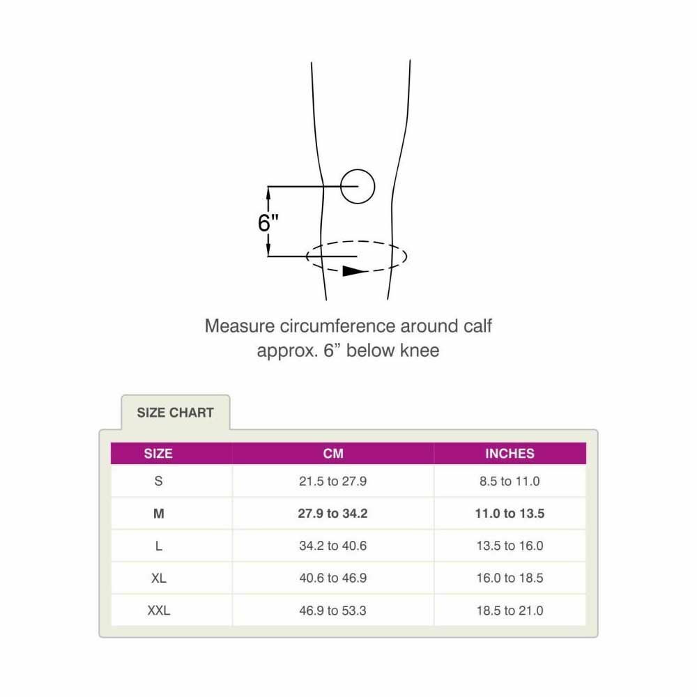 Tynor Compression Stocking Below Knee (Pair) Foot Support (M, Beige)