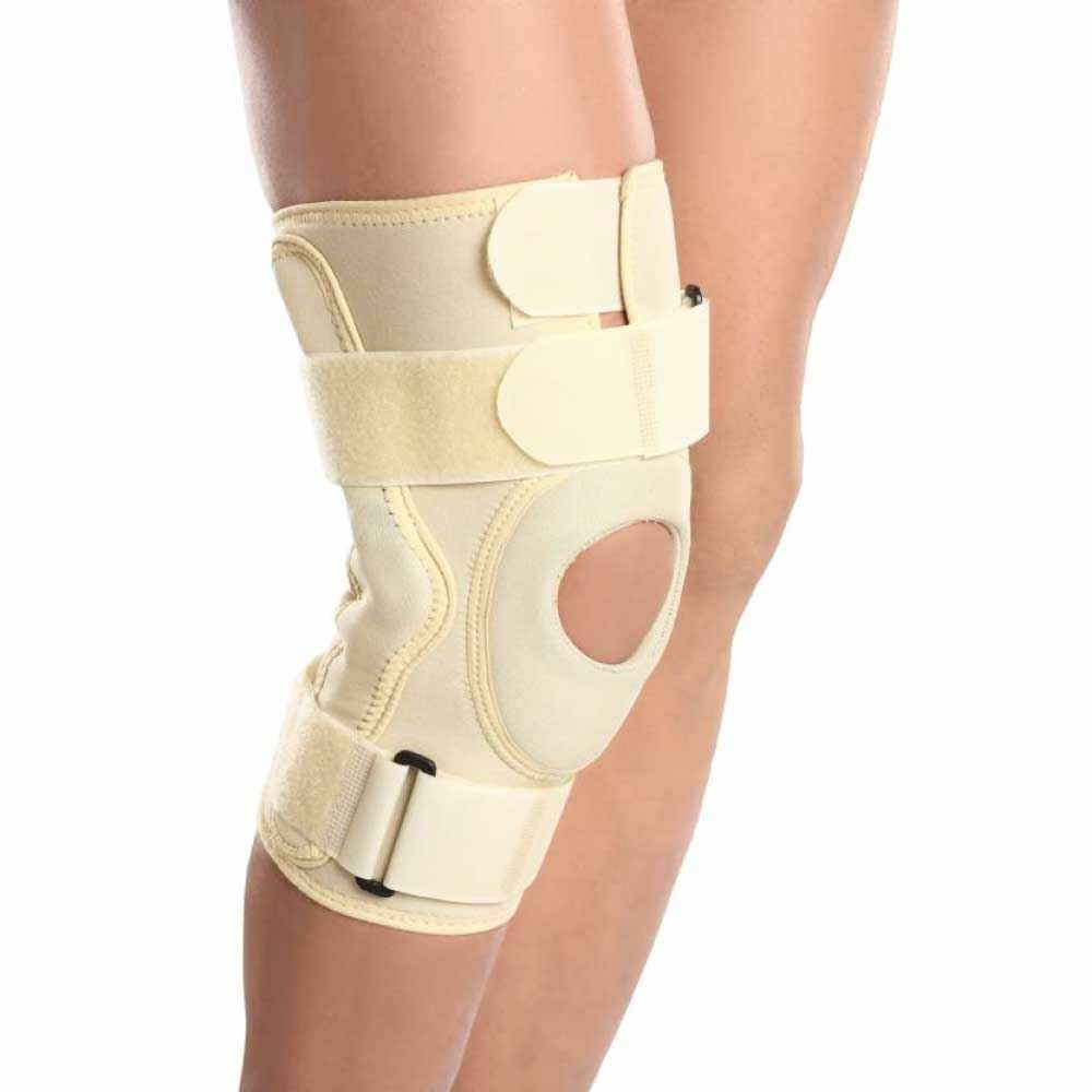 Tynor Hinged Brace Neoprene Cap Knee Support (XXL, Beige)