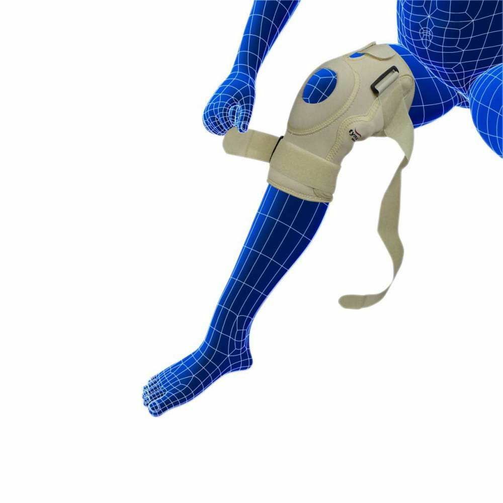 Tynor Hinged Brace Neoprene Cap Knee Support (XXL, Beige)