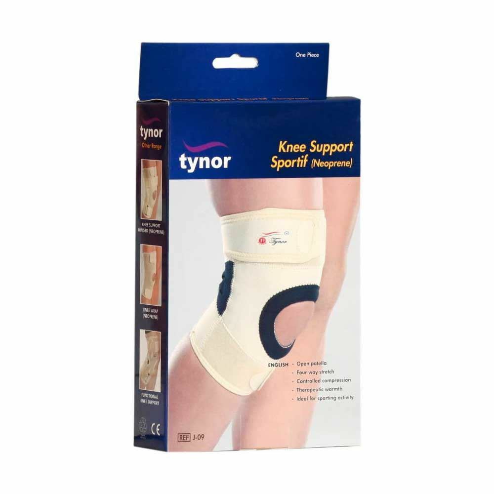 Tynor K SUPPORT SPORTIF NEO Knee Support (M, Beige)