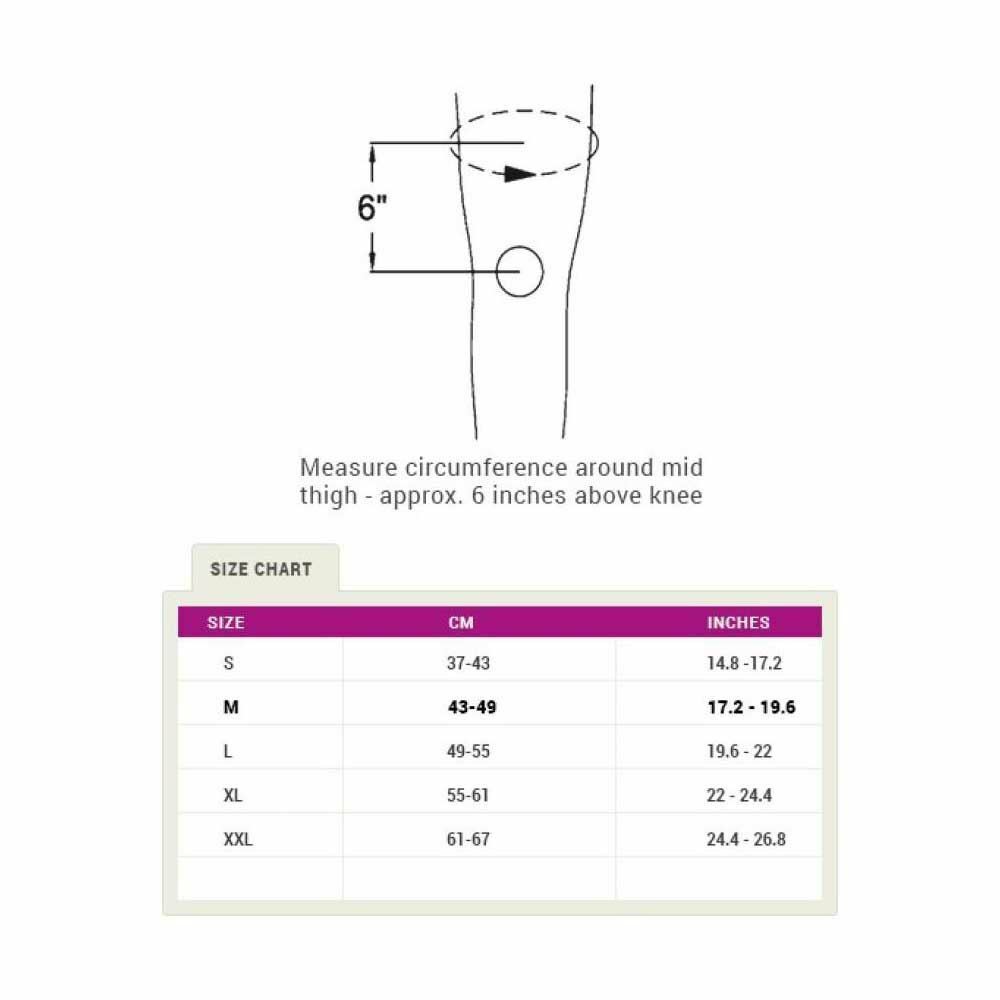 Tynor Knee Cap With Patellar Ring (Single) Knee Support (M, Grey)