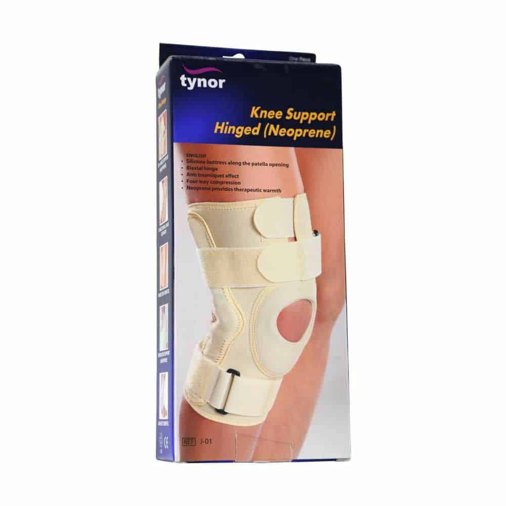 Hinged Neoprene Knee Support Grey J01
