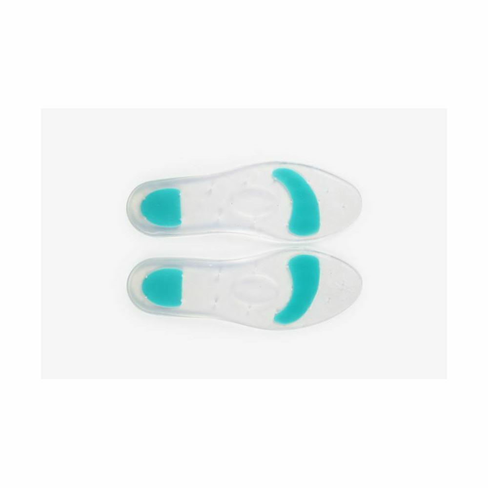 Tynor Orthopaedic Insole Full Length Silicon Cushion Heel Pad Heel Support (M, TRANSPARENT)