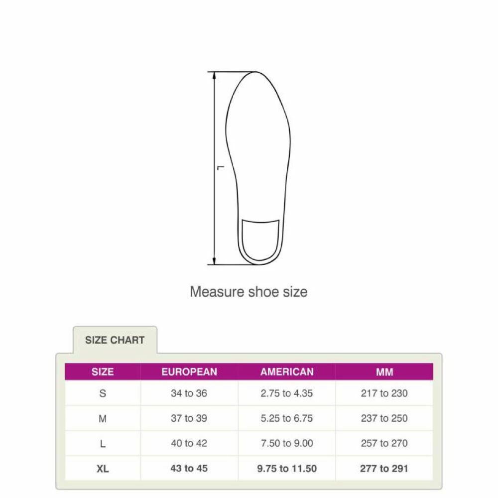 Tynor Orthopaedic Insole Full Length Silicon Cushion Heel Pad Heel Support (XL, TRANSPARENT)