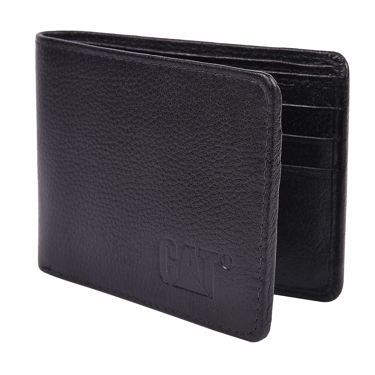 CAT Black Leather Wallet