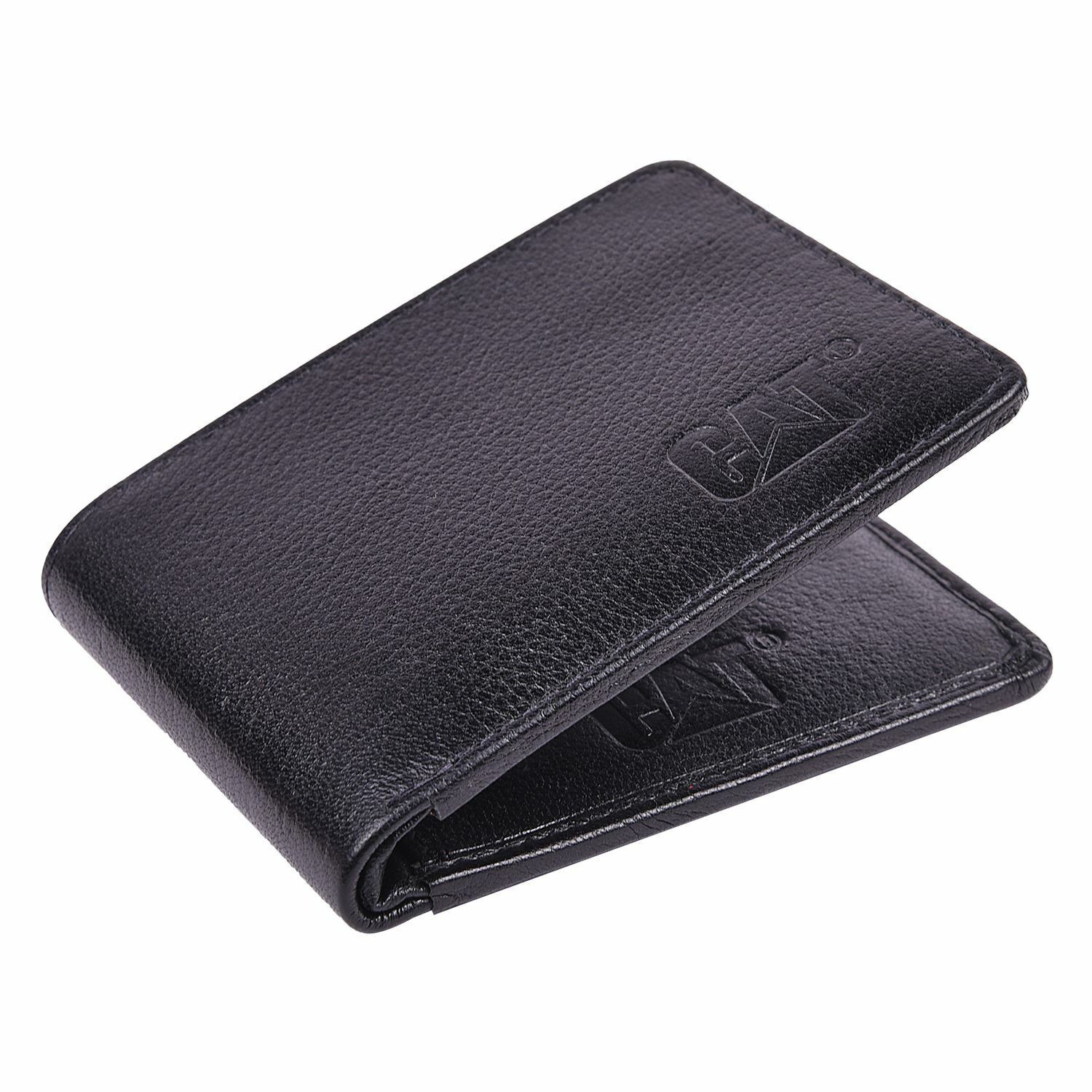 Cat Black Leather Wallet