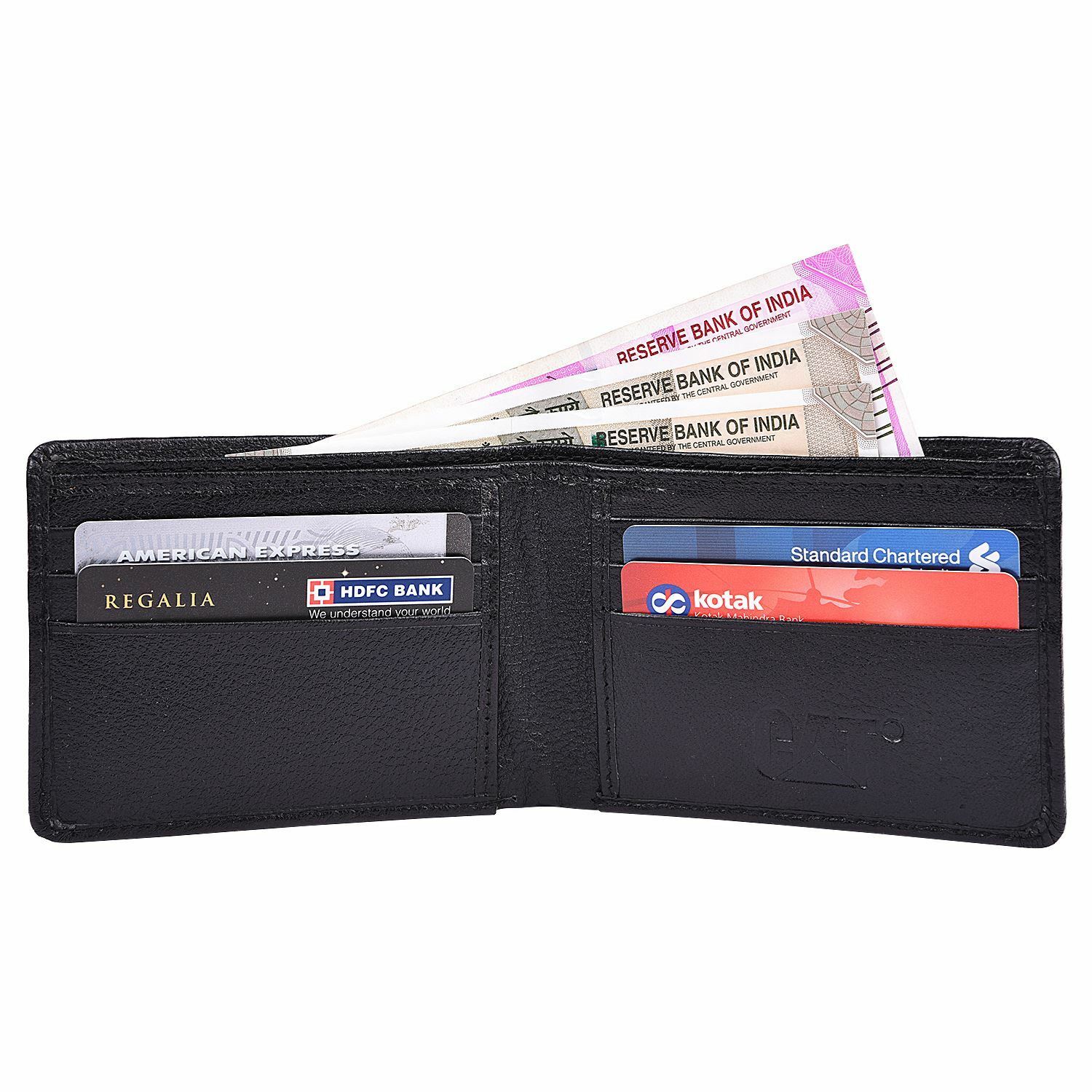 Cat Black Leather Wallet