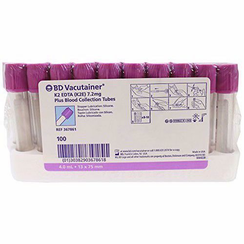BD EDTA Tube Vaccutainer 3 ml 500 tubes