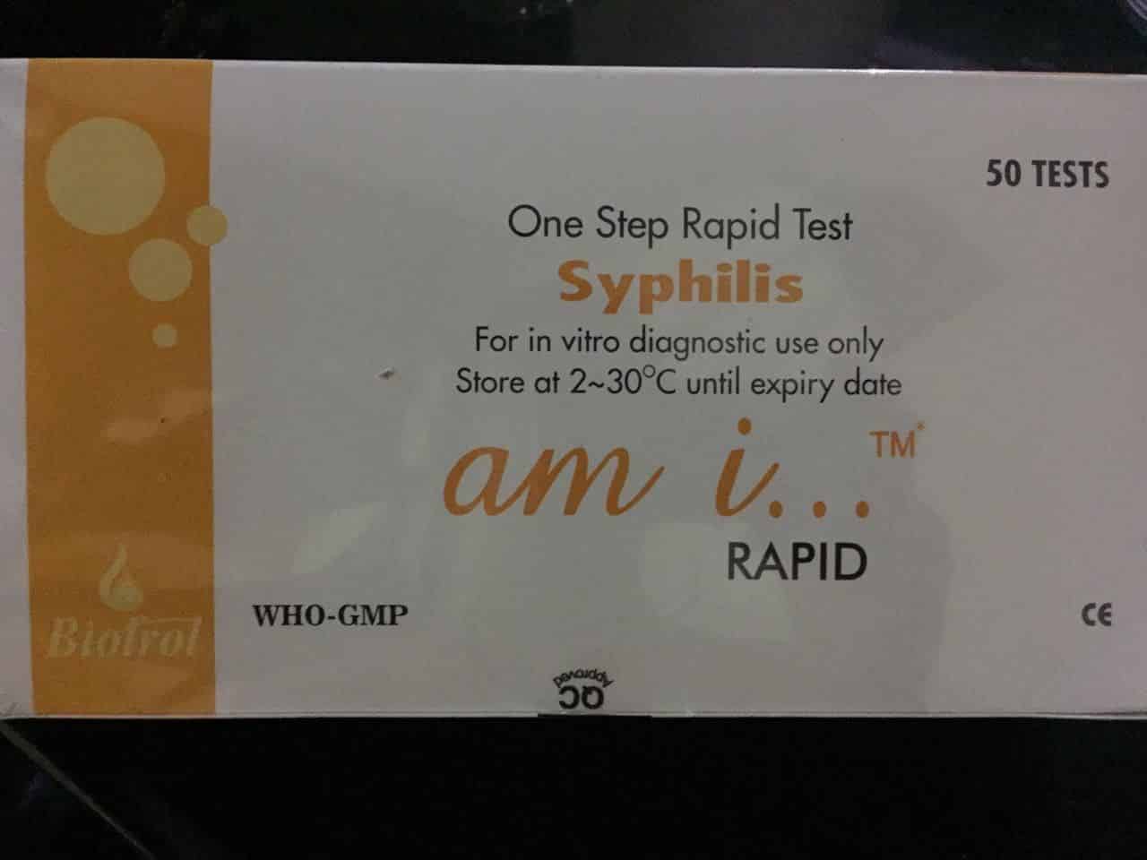 Syphilis Test Strip Kit 100 test