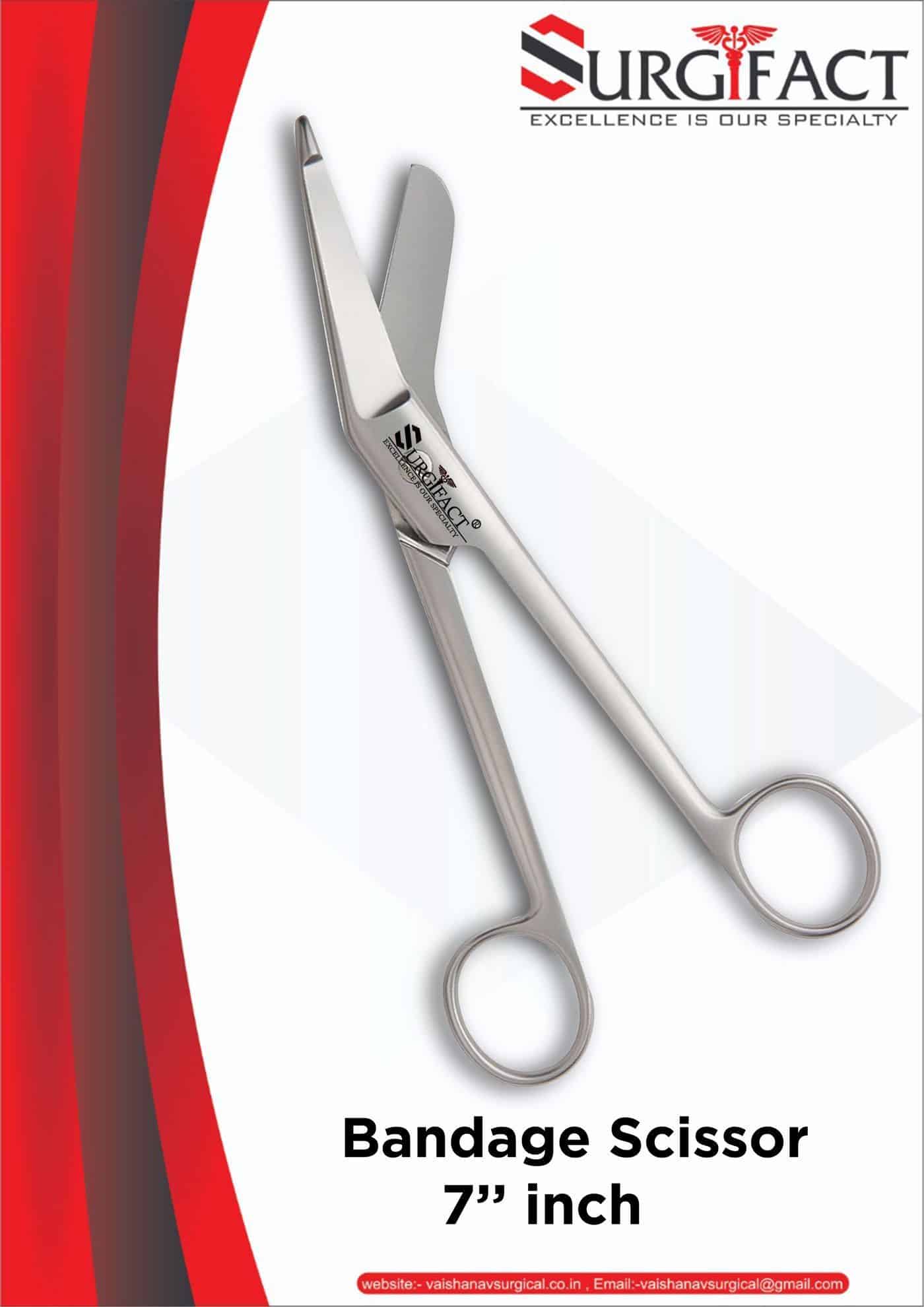 Surgifact Lister Bandage Scissor 7.50"