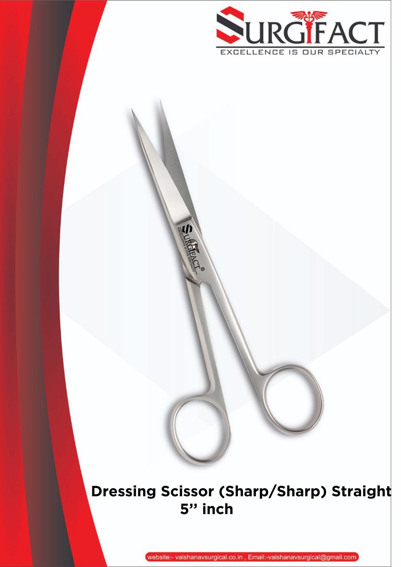 Surgifact Dressing Scissor 5"