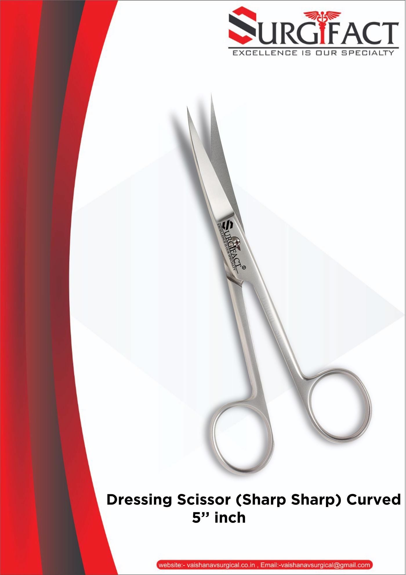 Surgifact Dressing Scissor 5"