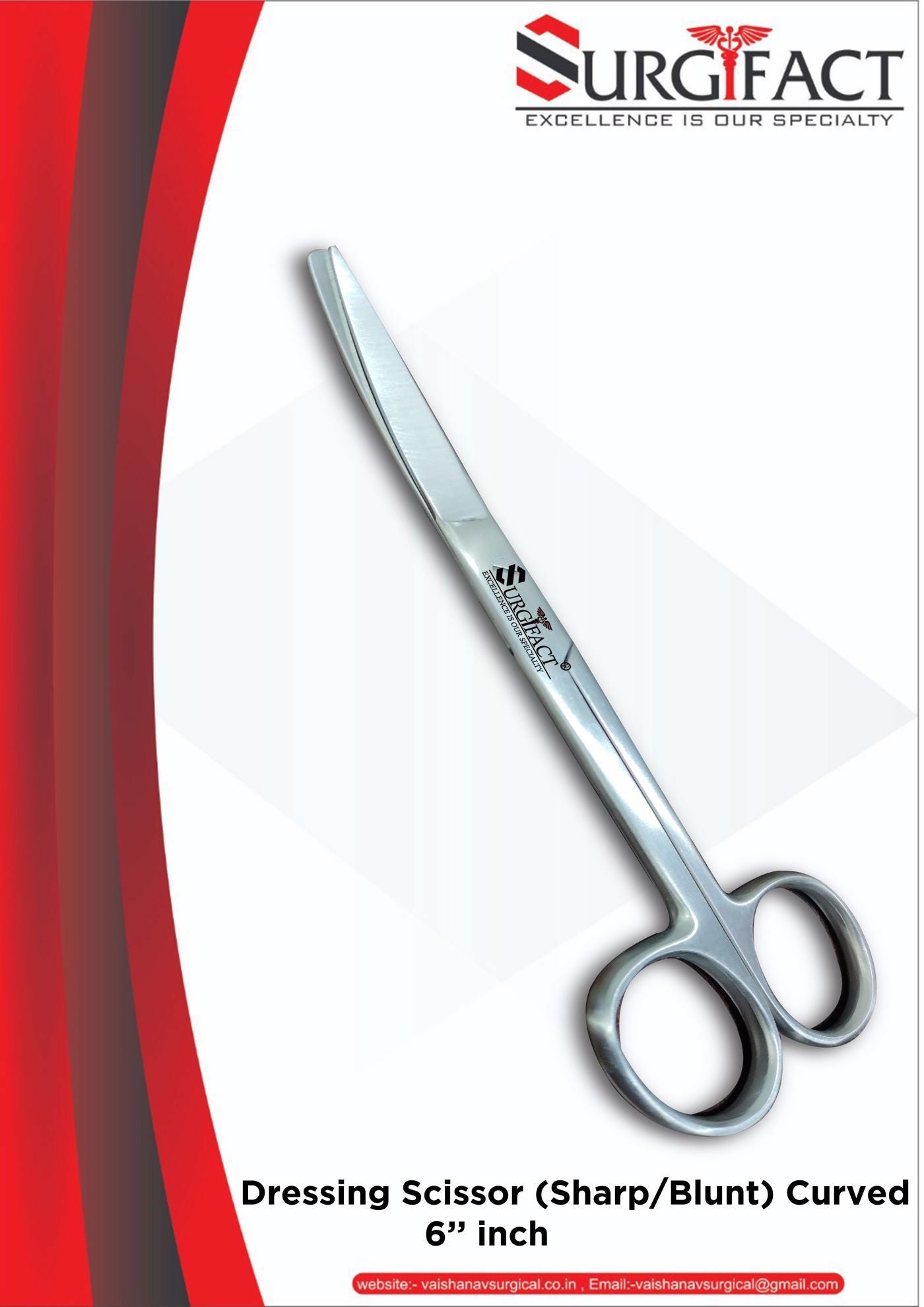 Surgifact Dressing Scissor 6"