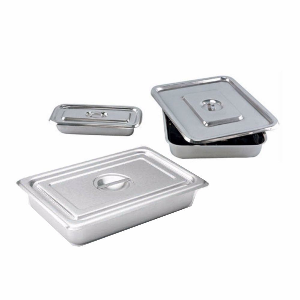 Surgical Instruments Tray with Lid Set of 5