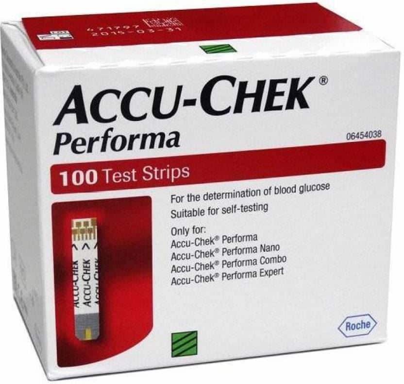 Accuchek Performa Nano Glucometer Strips 50's