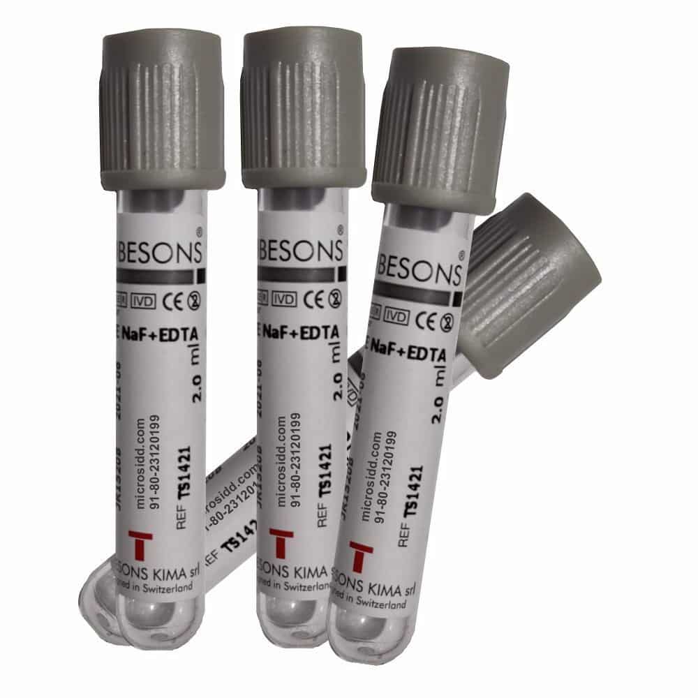 fluoride Phlebotomy Vacuum Blood Collection Tube