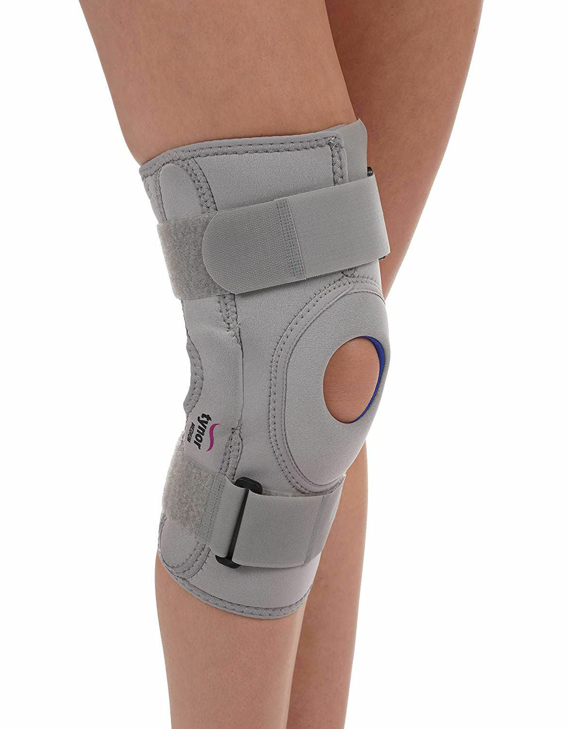 Hinged Neoprene Knee Support Grey J01