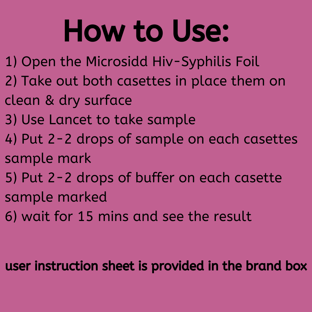 how to use HIV-Syphilis Combi Kit