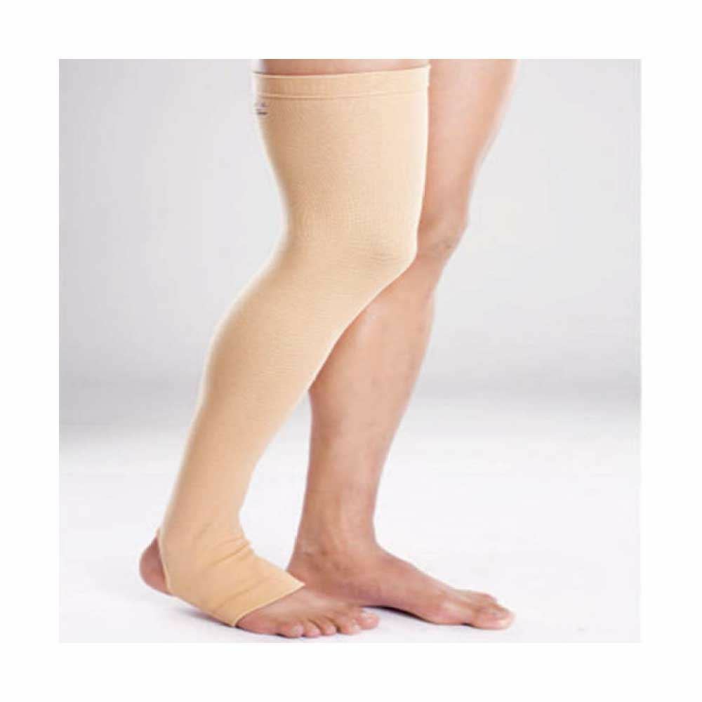 Tynor Compression Stocking Mid Thigh (Pair) Knee, Calf & Thigh Support (M, Beige)